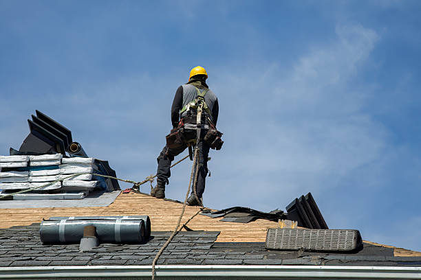 Professional Gutter Installation technician working in Loyalhanna, PA